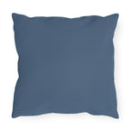 Night Blooming Wildflowers, Blue accent color, Throw Pillow