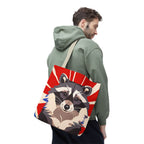 Ziggy Starspaws, Raccoon Tote Bag with Cotton Handles For Everyday Use, 3 Sizes