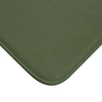 Moss Green Memory Foam Bath Mat — Soft Absorbent Bathroom Rug, 2 sizes
