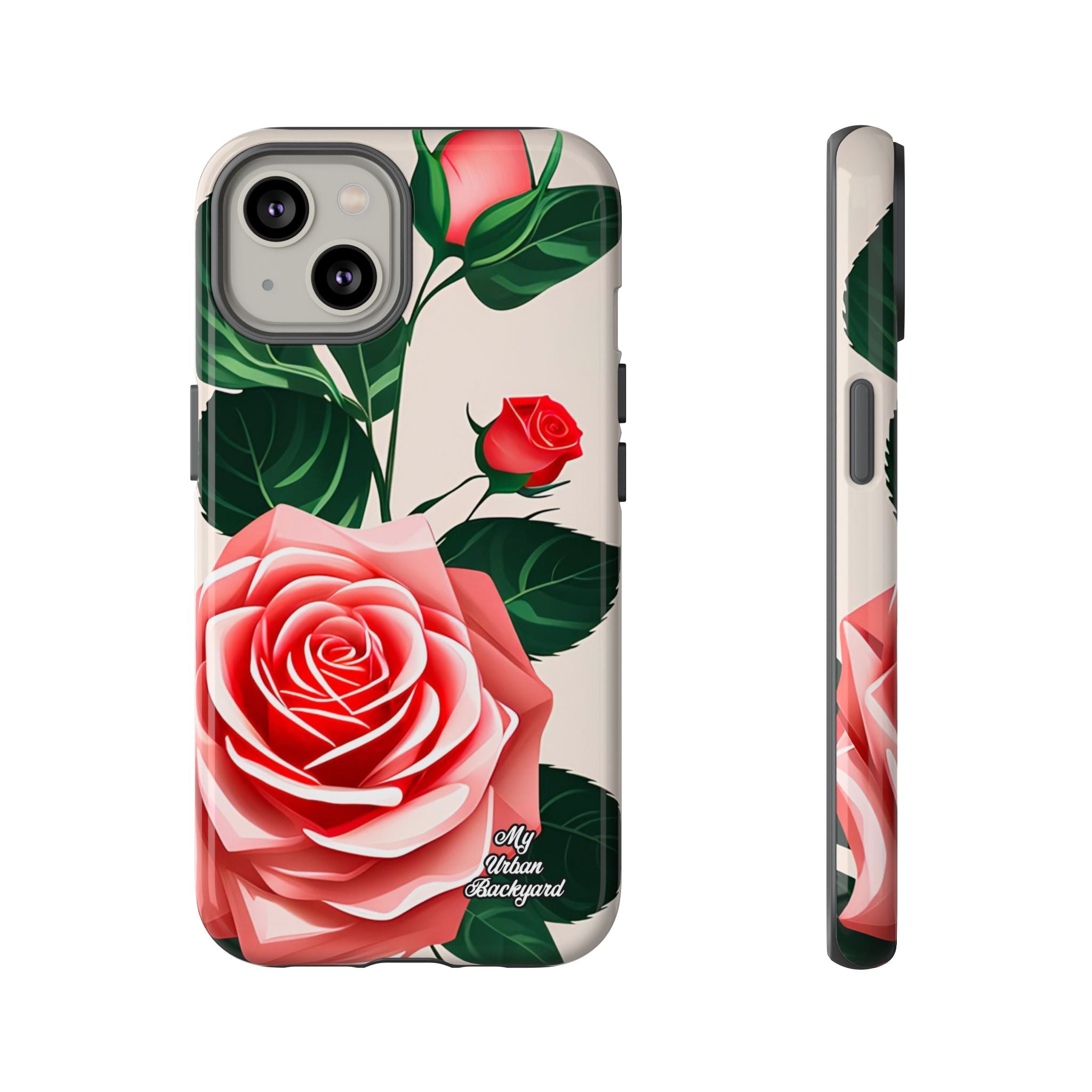 Pink Rose Flowers, Cell Phone Case - Apple, Samsung, Google Pixel