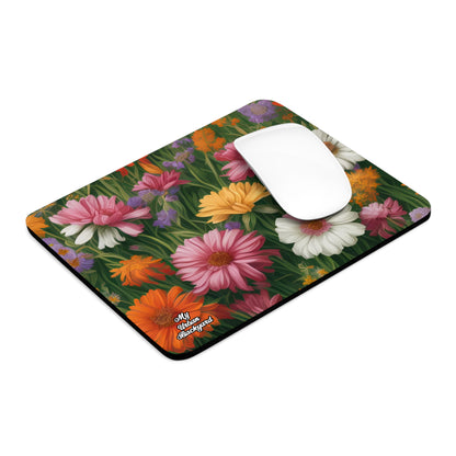 Wildflower Field, Computer Mouse Pad - for Home or Office