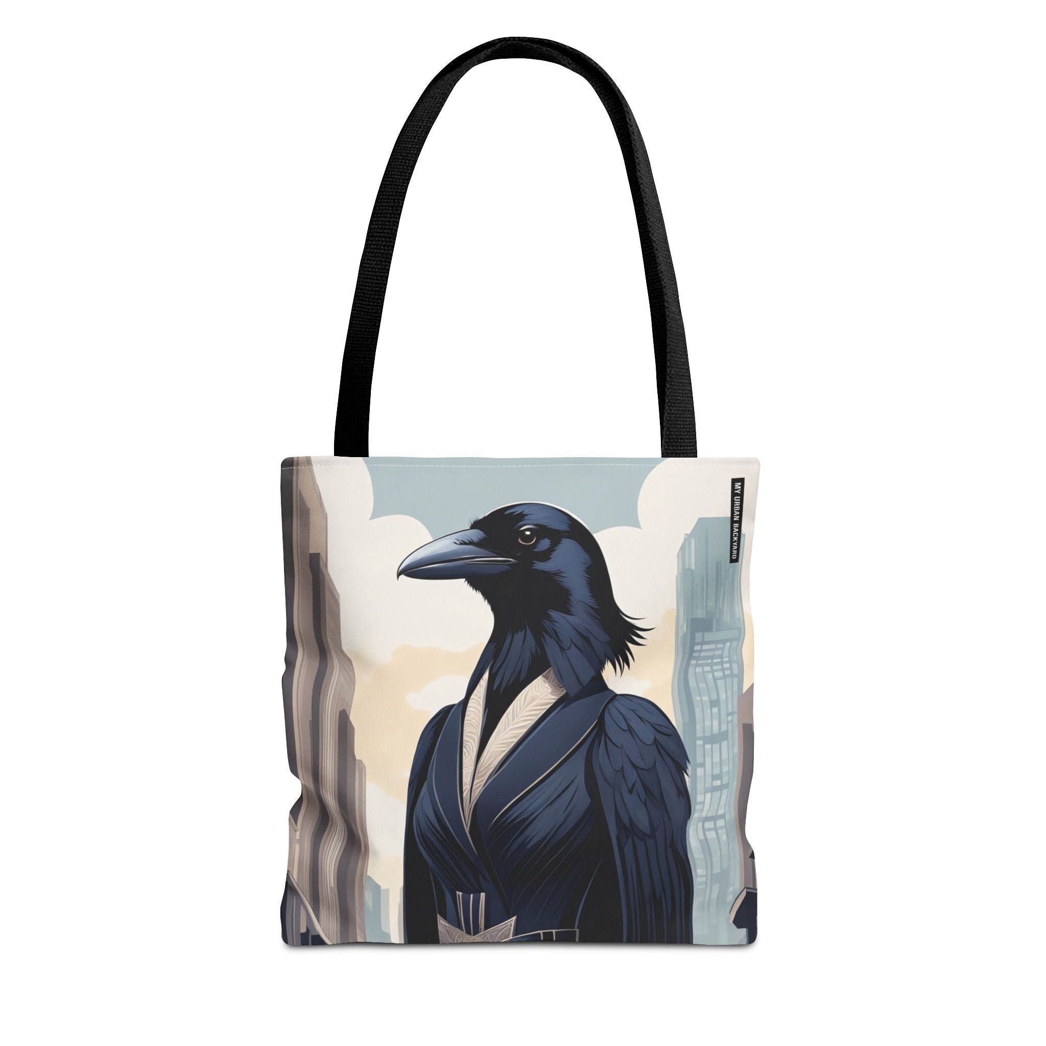 Regal Crow Art Deco Tote Bag