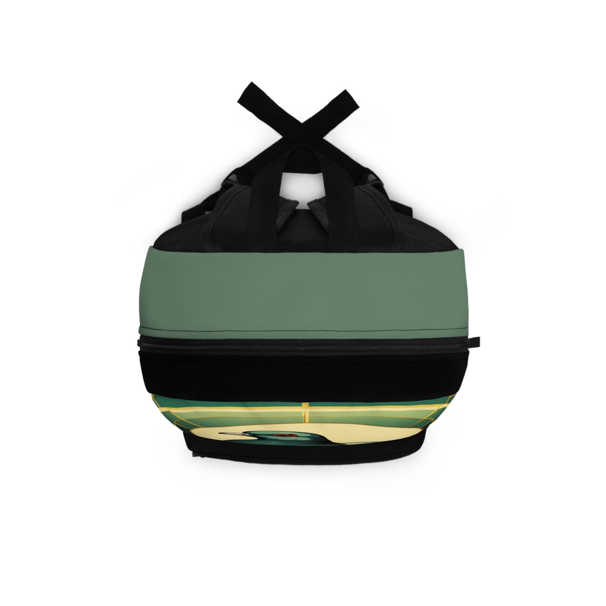 Art Deco Pigeon, Backpack with Computer Pocket and Padded Back