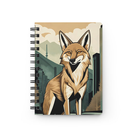 Urban Forest Coyote Spiral Journal