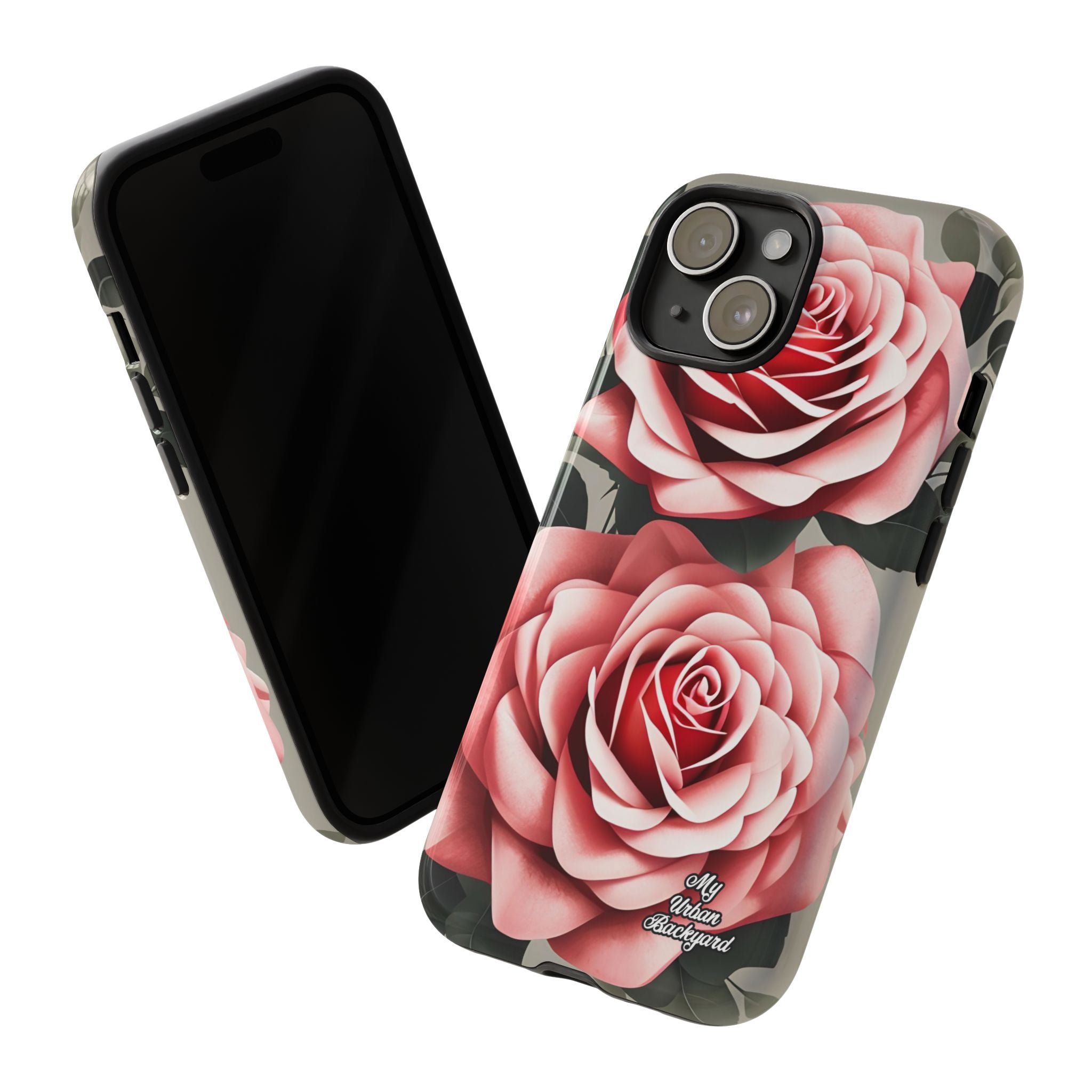 Pink Rose Flowers, Cell Phone Case - Apple, Samsung or Google Pixel