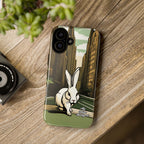 White Rabbit on a City Street, Cell Phone Case - Apple, Samsung, Google Pixel