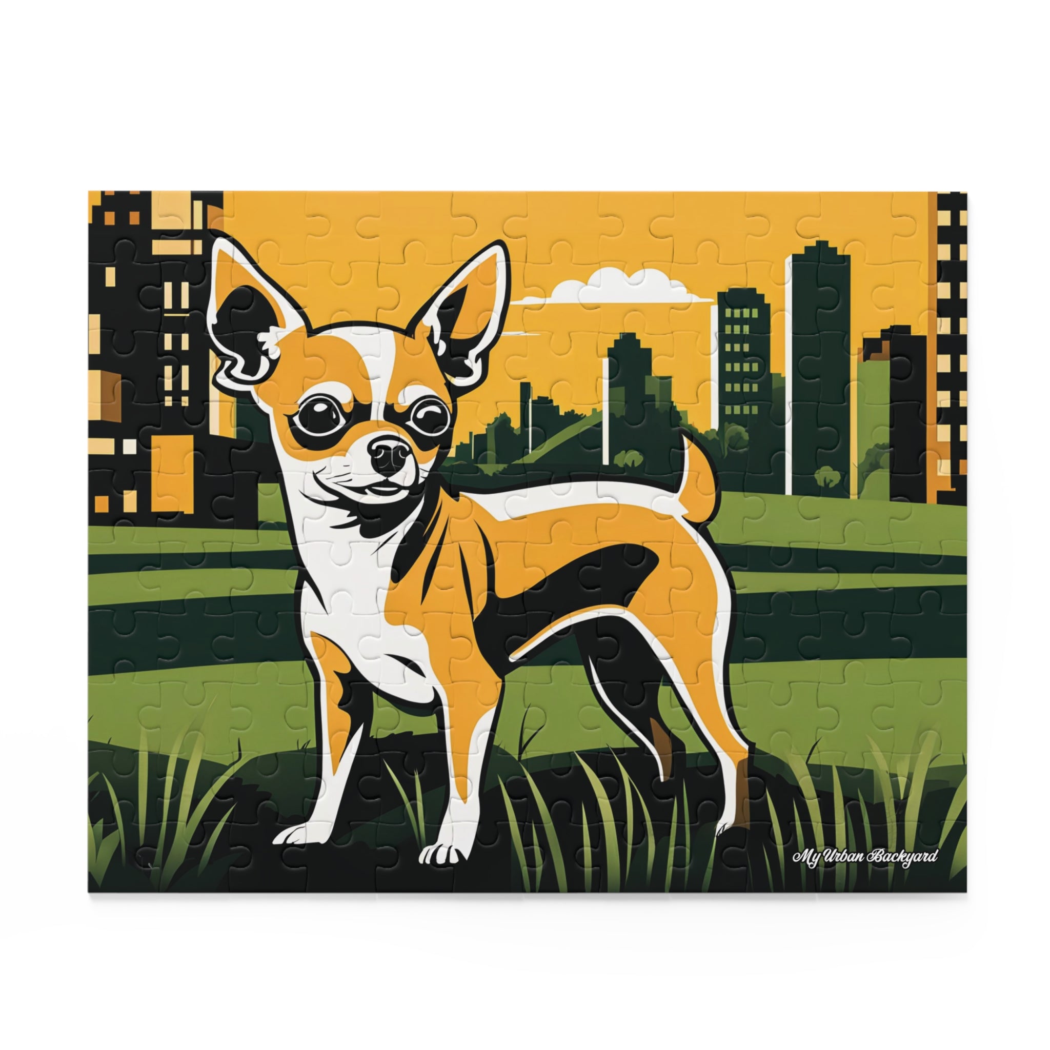 Urban Chihuahua, Jigsaw Puzzle, (120, 252, or 500-Piece)