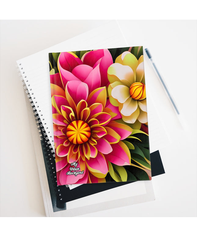 Vibrant Flowers, Hardcover Notebook Journal - Write in Style