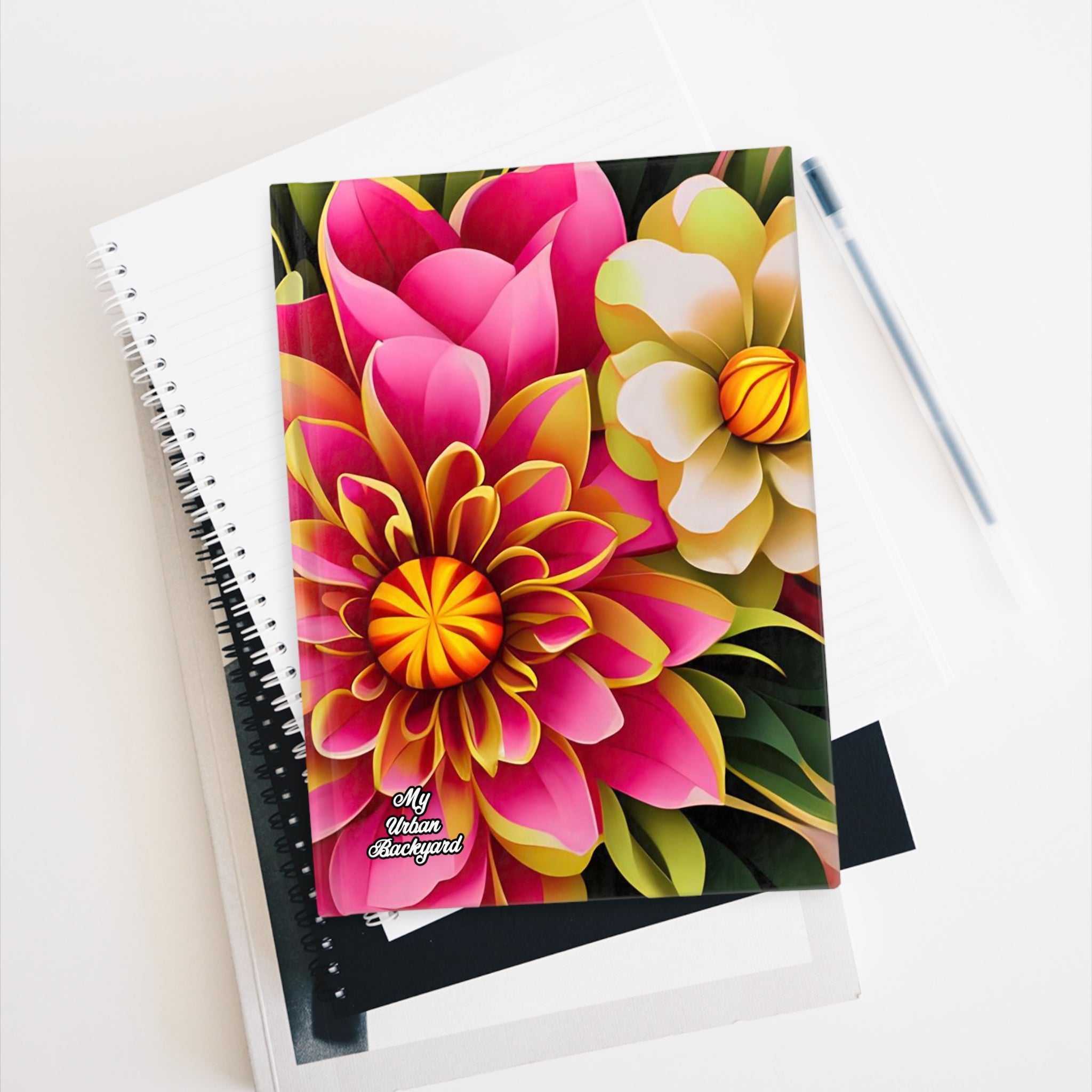 Vibrant Flowers, Hardcover Notebook Journal - Write in Style