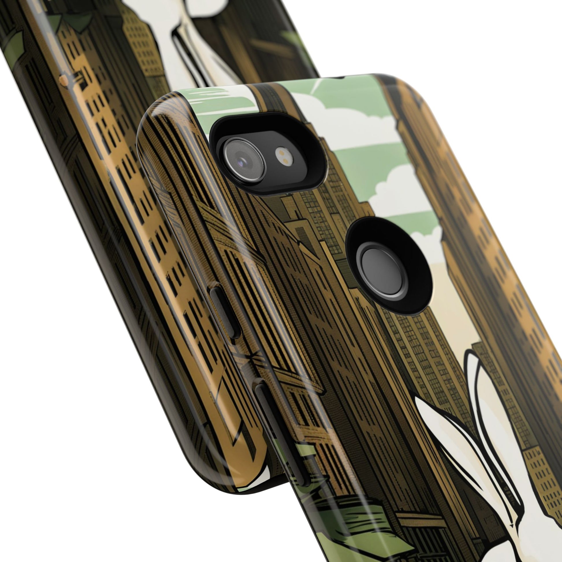 White Rabbit on a City Street, Cell Phone Case - Apple, Samsung, Google Pixel