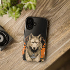 Wolf with Flowers, Animal Cell Phone Case - Apple, Samsung, Google Pixel