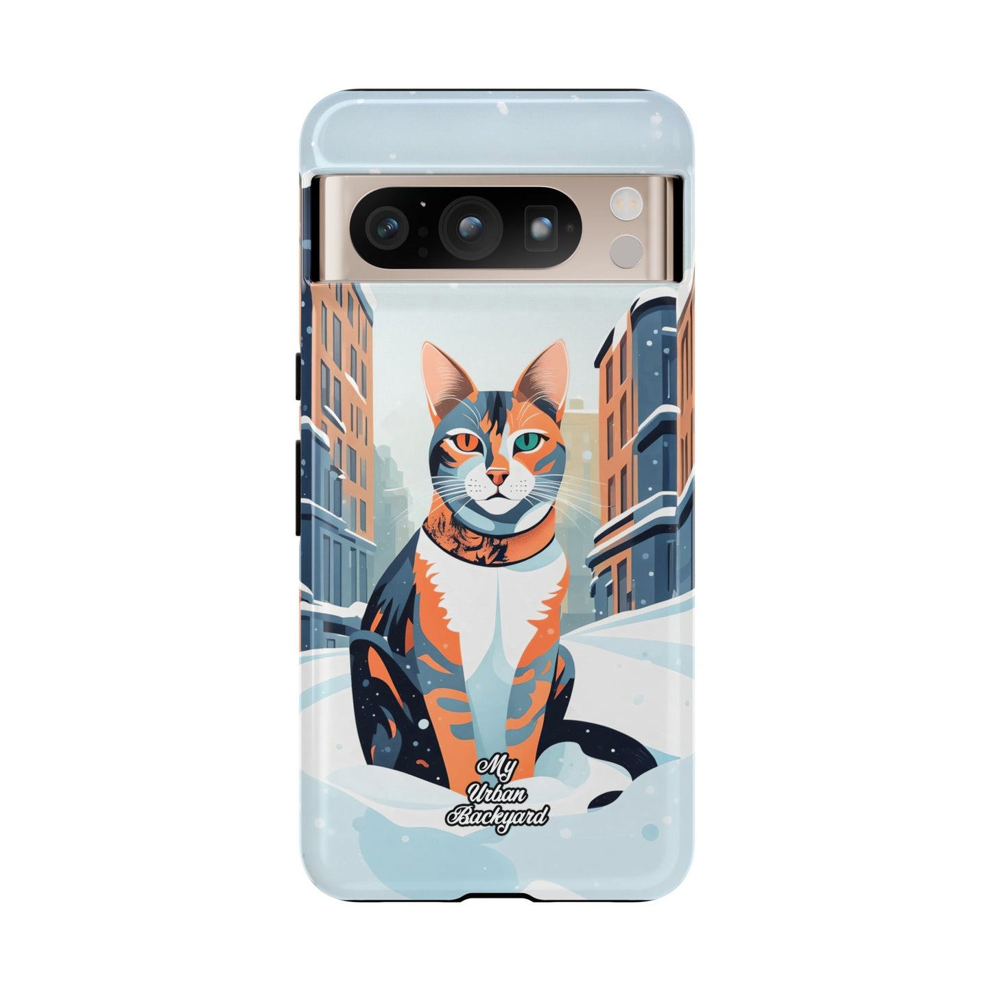 Claws Pawson in the Snow, Cell Phone Case - Apple, Samsung, or Google Pixel