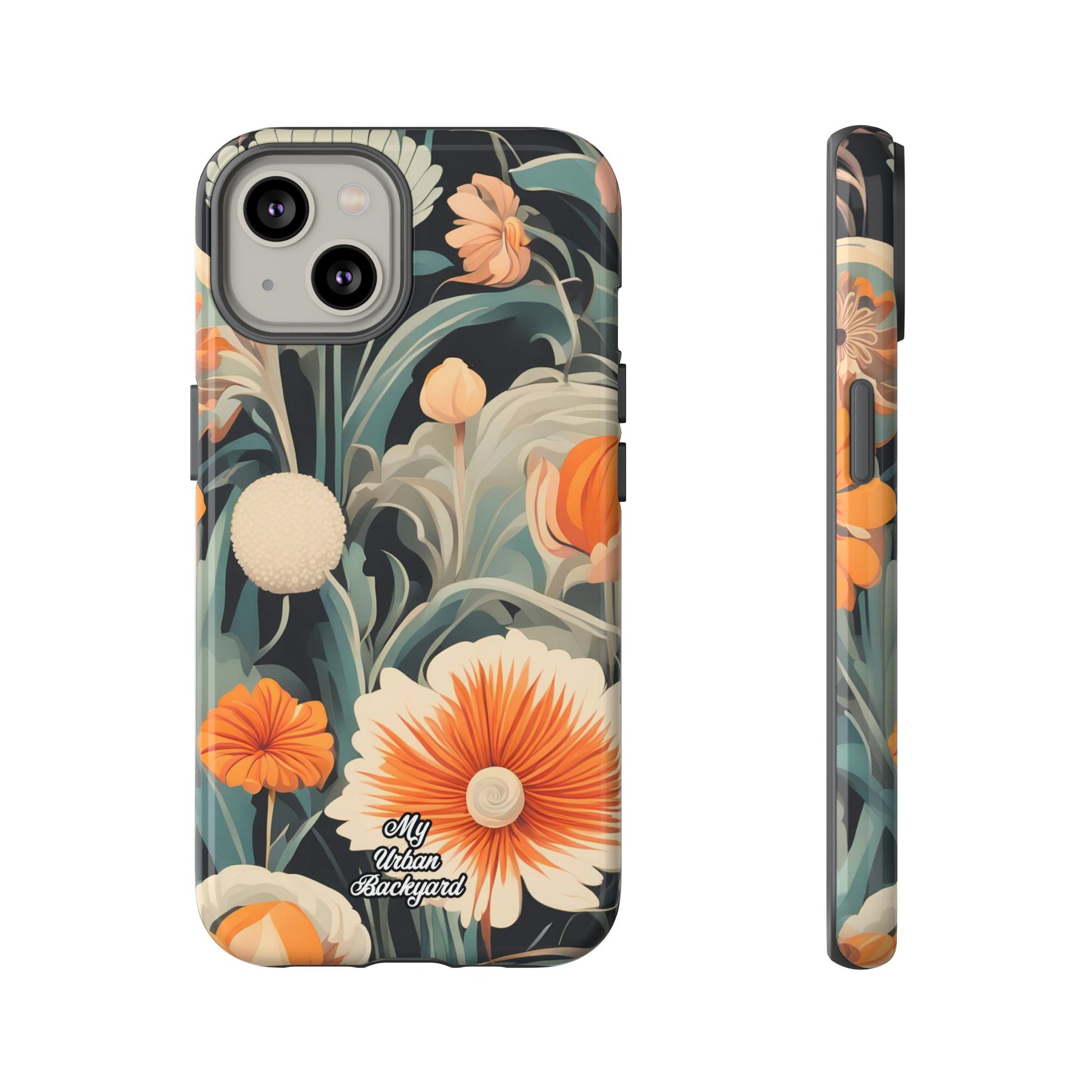 Orange and White Flowers, Cell Phone Case - Apple, Samsung, Google Pixel