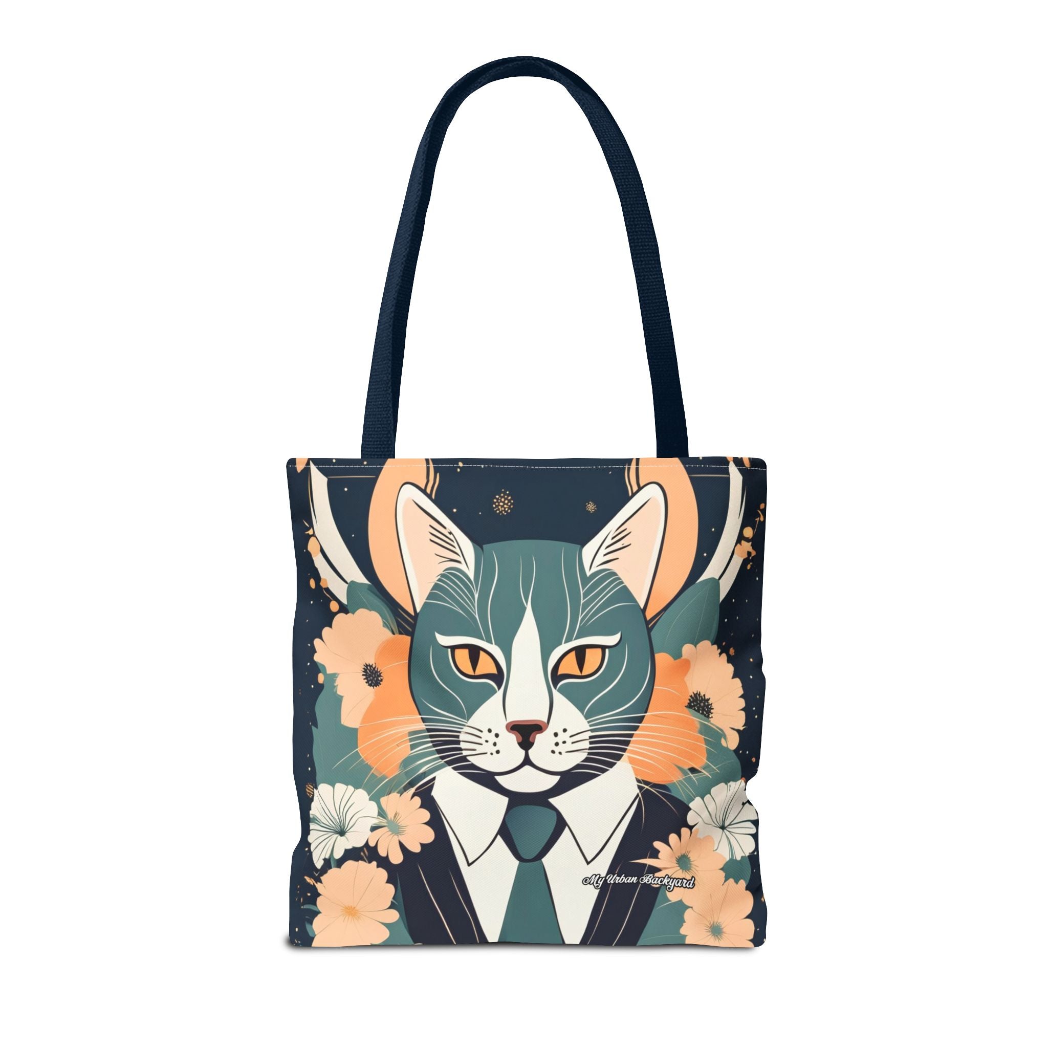 Simon Whiskerford, Cat Tote Bag with Cotton Handles For Everyday Use, 3 Sizes