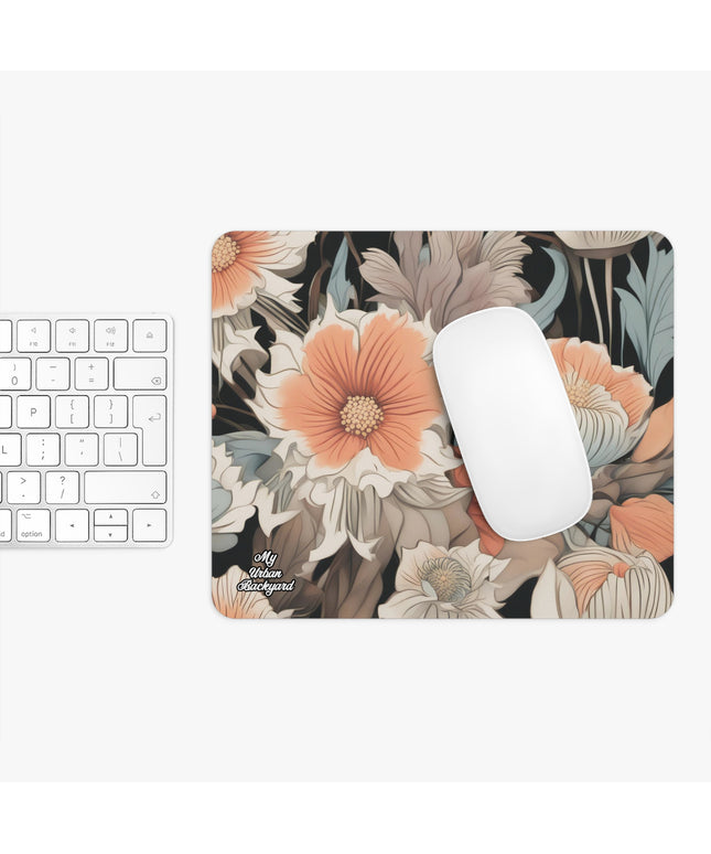 Muted Wildflower Bouquet, Computer Mouse Pad - for Home or Office