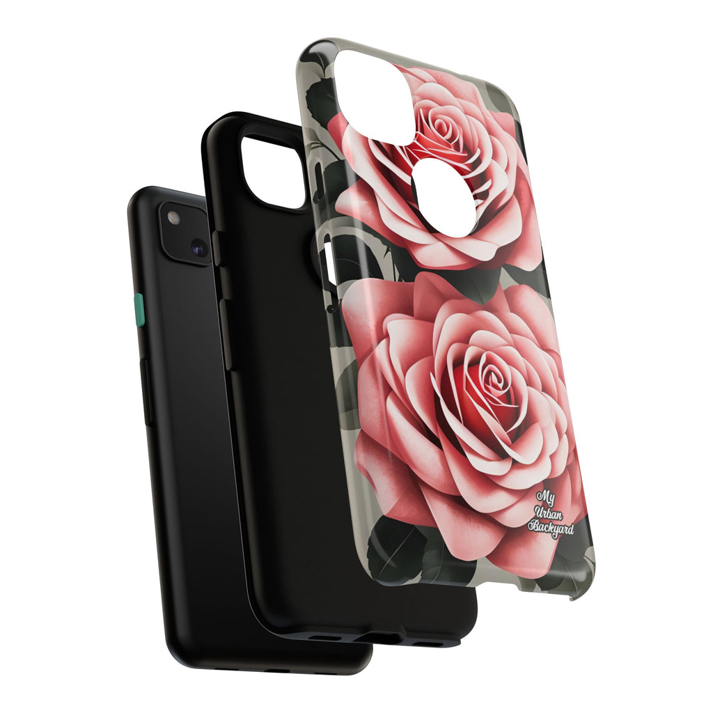 Pink Rose Flowers, Cell Phone Case - Apple, Samsung, Google Pixel