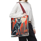 City Wolf Tote Bag, Tote with Cotton Handles For Everyday Use, 3 Sizes