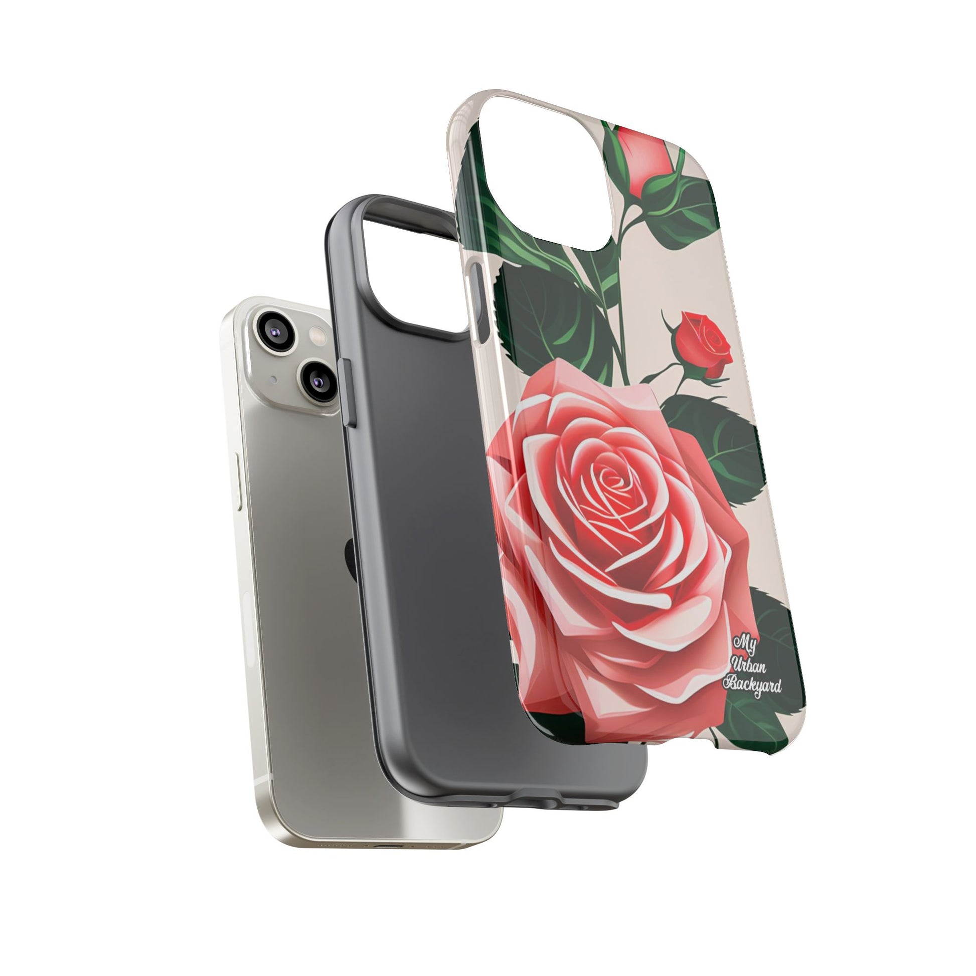 Pink Rose Flowers, Cell Phone Case - Apple, Samsung, Google Pixel