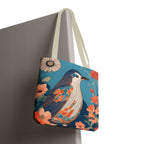 Colorful Bird, Everyday Tote Bag w Cotton Handles