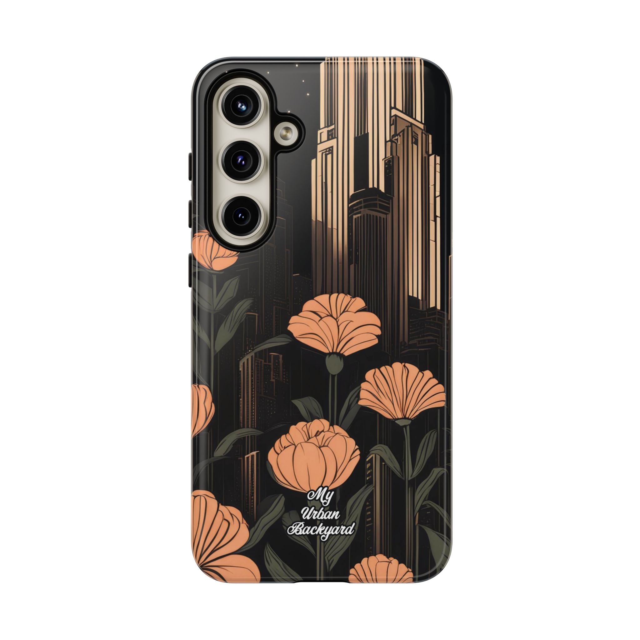 Urban Evening with Flowers, Cell Phone Case