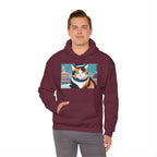Calico Cat in Snow Hoodie — Cozy Winter Cat Lover Sweatshirt