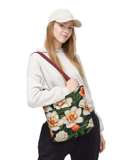 Pretty Flowers Tote Bag with Cotton Handles For Everyday Use, 3 Sizes