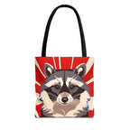 Ziggy Starspaws, Raccoon Tote Bag with Cotton Handles For Everyday Use, 3 Sizes