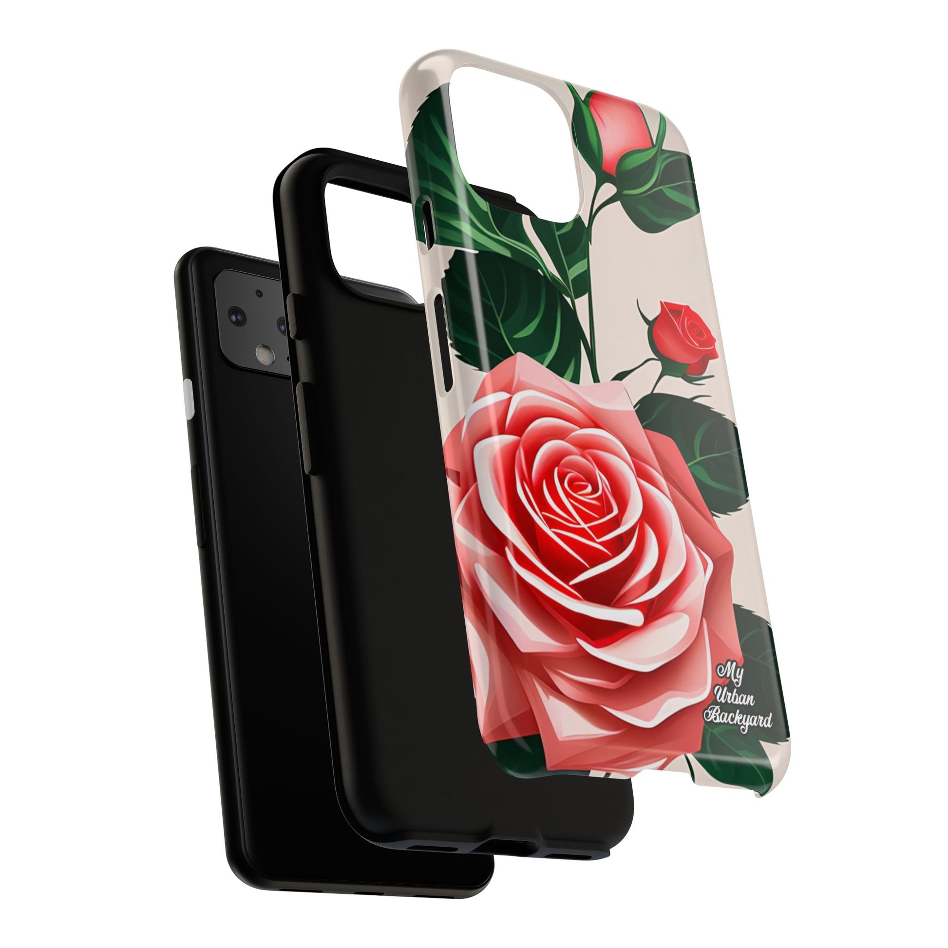 Pink Rose Flowers, Cell Phone Case - Apple, Samsung, Google Pixel