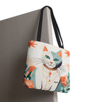Whiskers, Cat Tote Bag with Cotton Handles For Everyday Use, 3 Sizes
