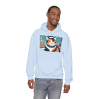 Calico Cat in Snow Hoodie — Cozy Winter Cat Lover Sweatshirt