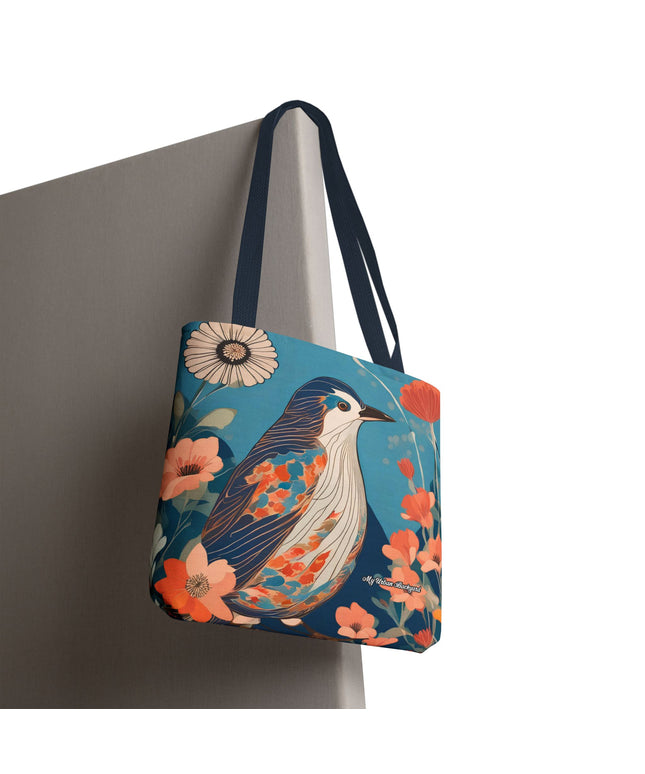 Colorful Bird Tote Bag with Cotton Handles For Everyday Use, 3 Sizes