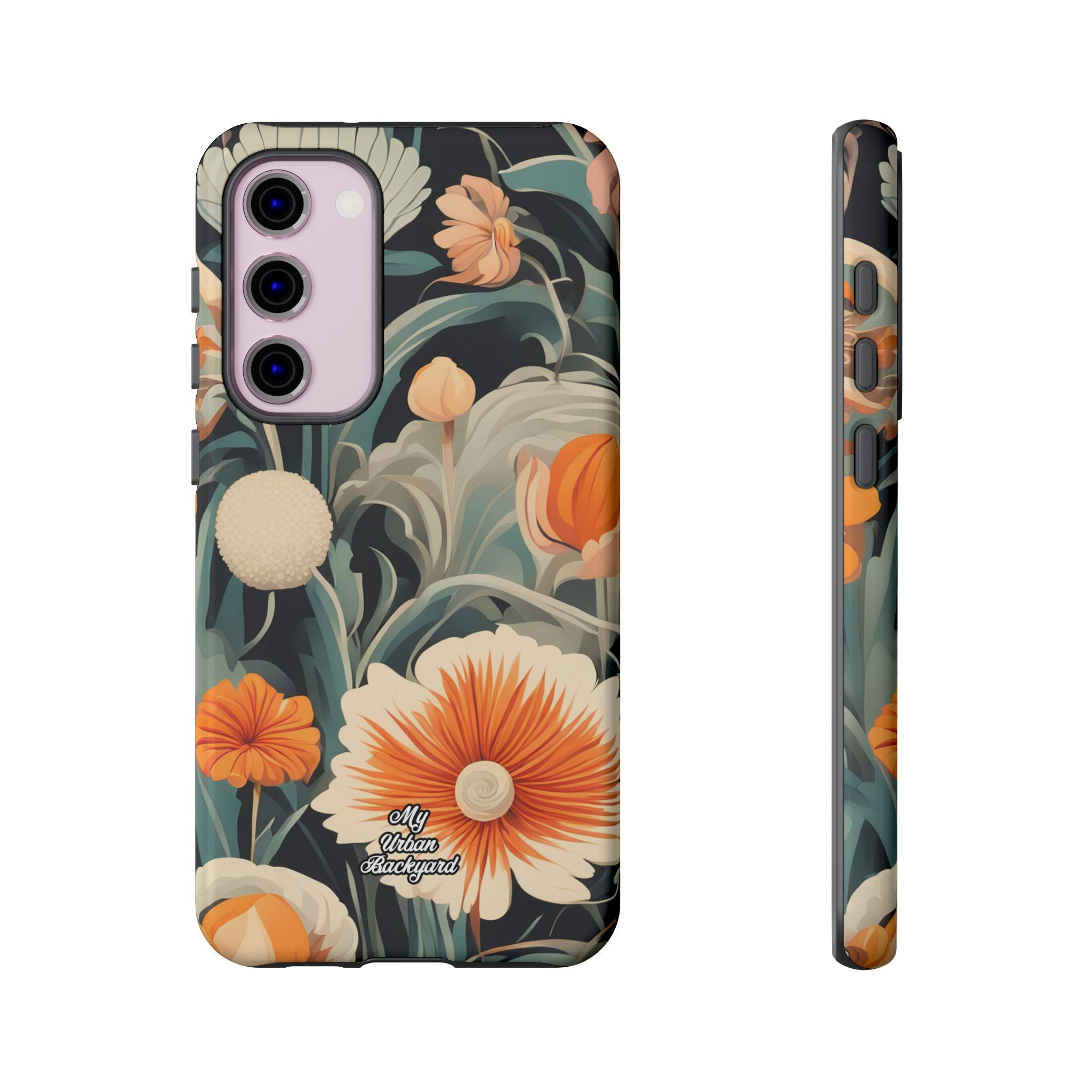 Orange and White Flowers, Cell Phone Case - Apple, Samsung, Google Pixel