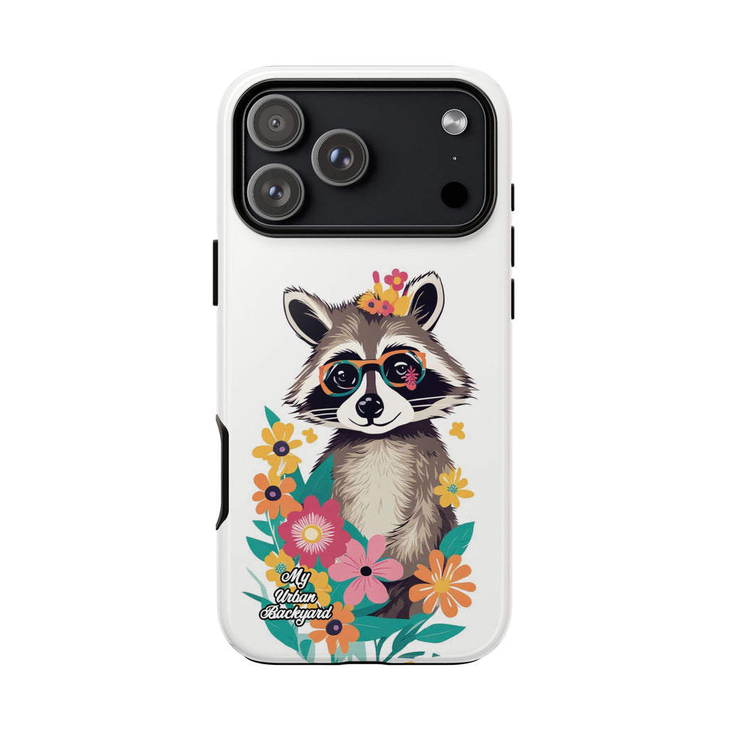 Raccoon with Glasses, Cell Phone Case - Apple, Samsung or Google Pixel