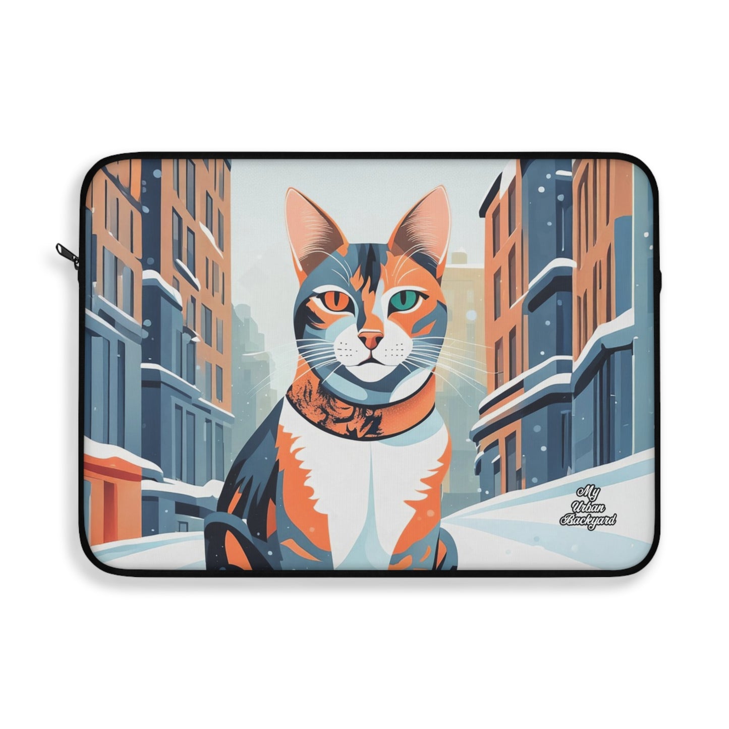 Claws Pawson, Cat Laptop Carrying Case, Top Loading Sleeve for School or Work