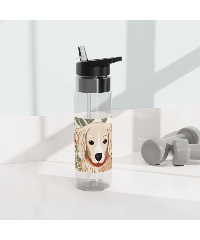 Puppy with Red Collar, 20oz Sport Water Bottle, BPA-Free, Tritan™ plastic
