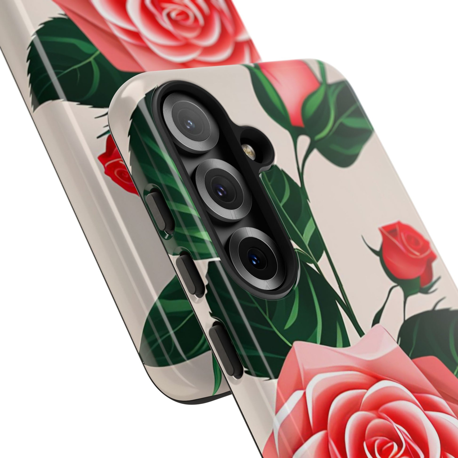 Pink Rose Flowers, Cell Phone Case - Apple, Samsung, Google Pixel