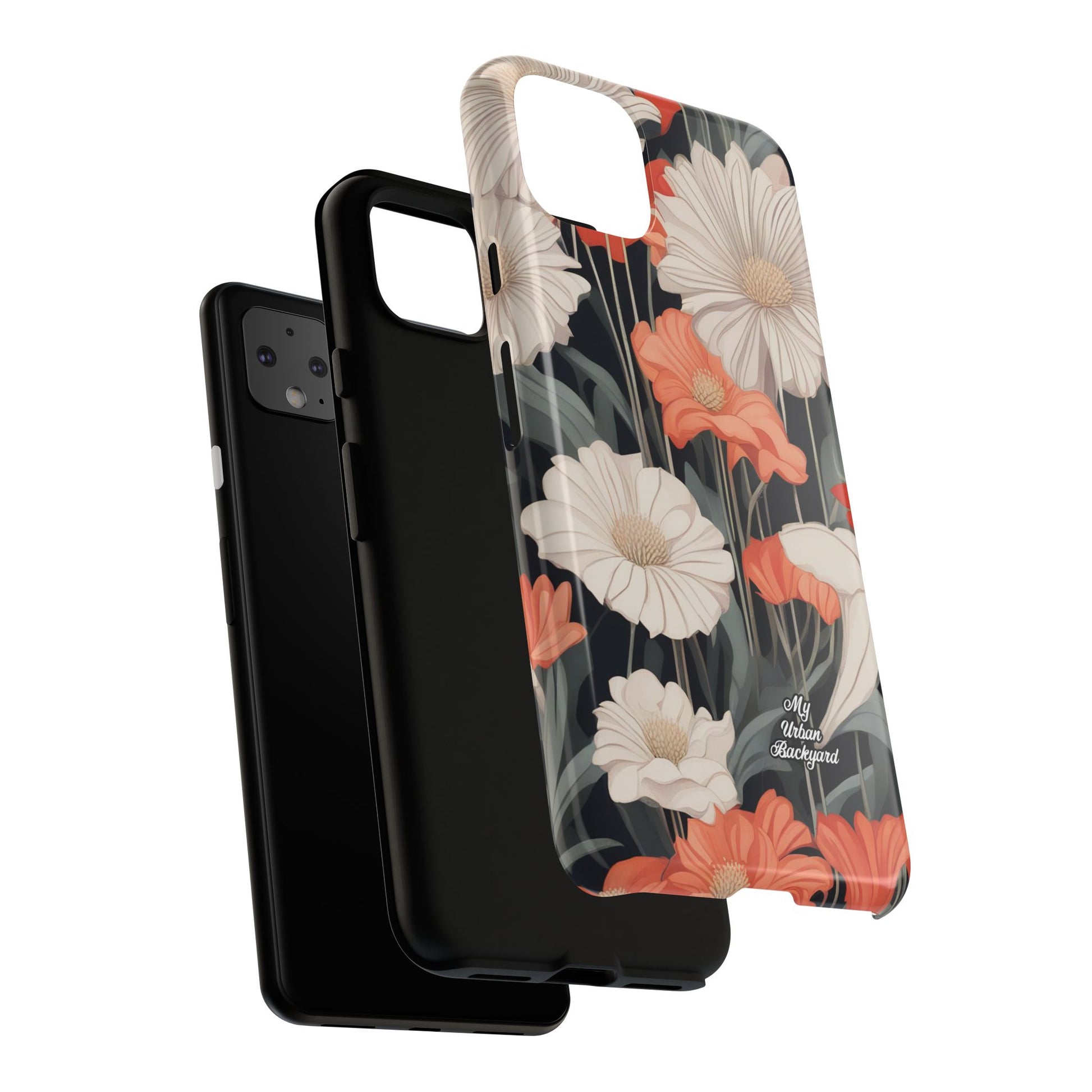 Art Deco Flowers, Cell Phone Case - Apple, Samsung, Google Pixel
