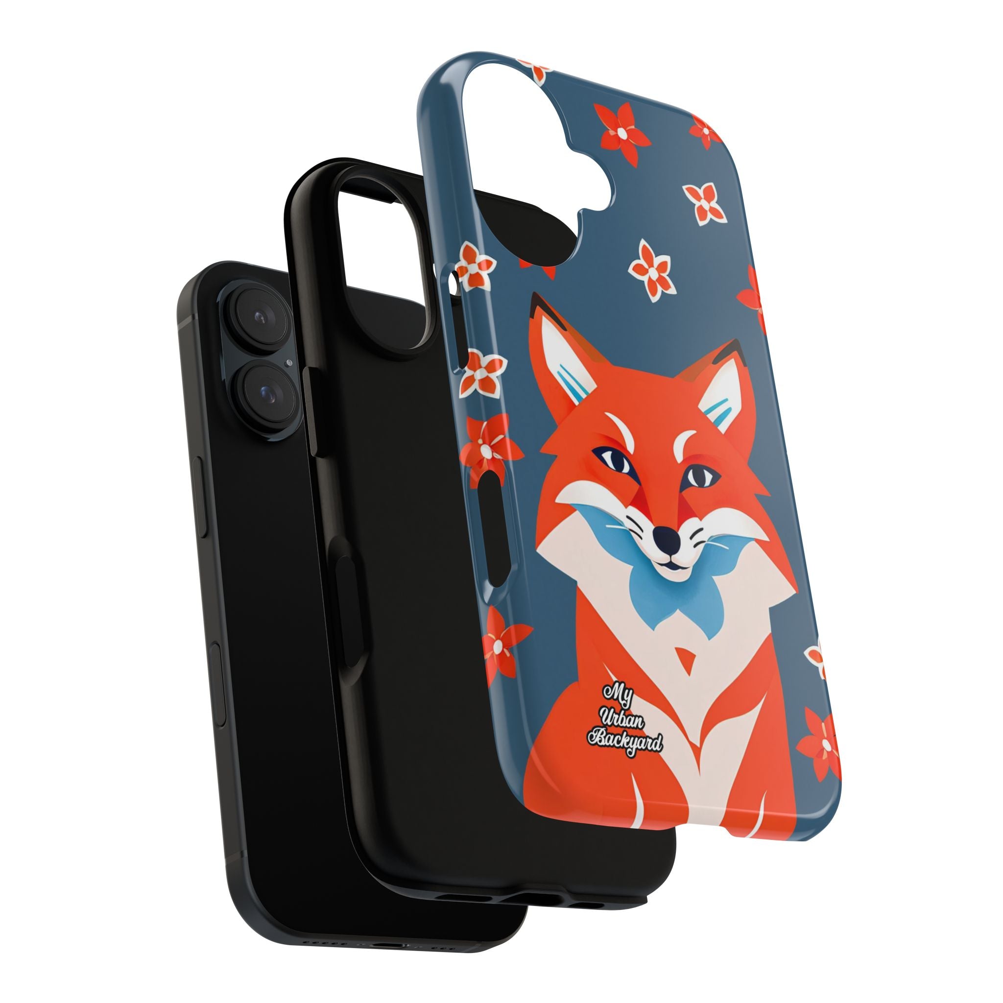 Fox with Flowers, Cell Phone Case - Apple, Samsung, Google Pixel