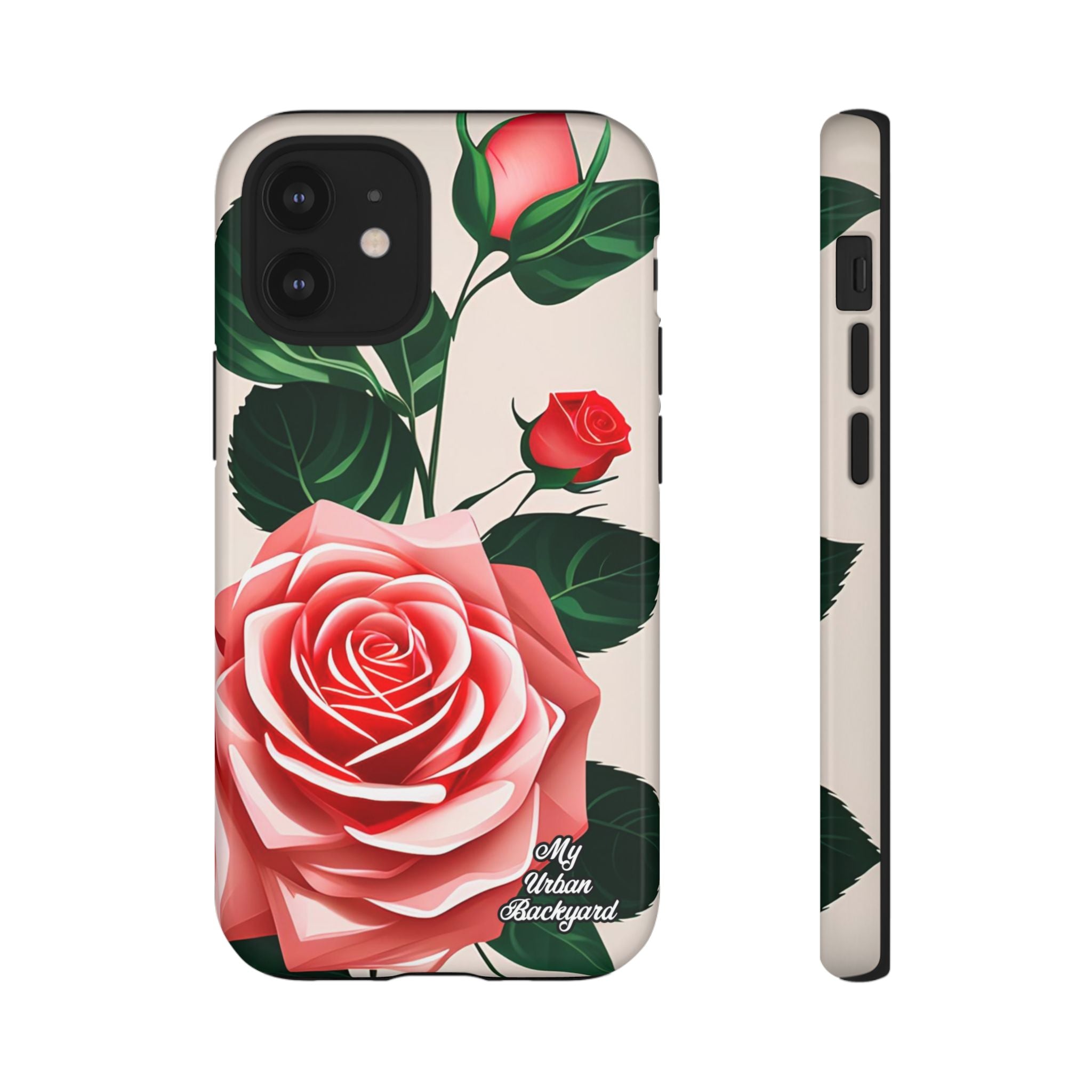 Pink Rose Flowers, Cell Phone Case - Apple, Samsung, Google Pixel