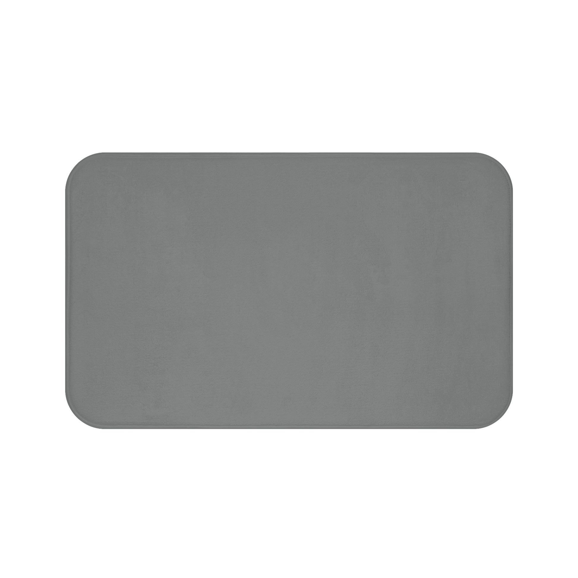 Grey Memory Foam Bath Mat — Soft Absorbent Bathroom Rug, 2 sizes