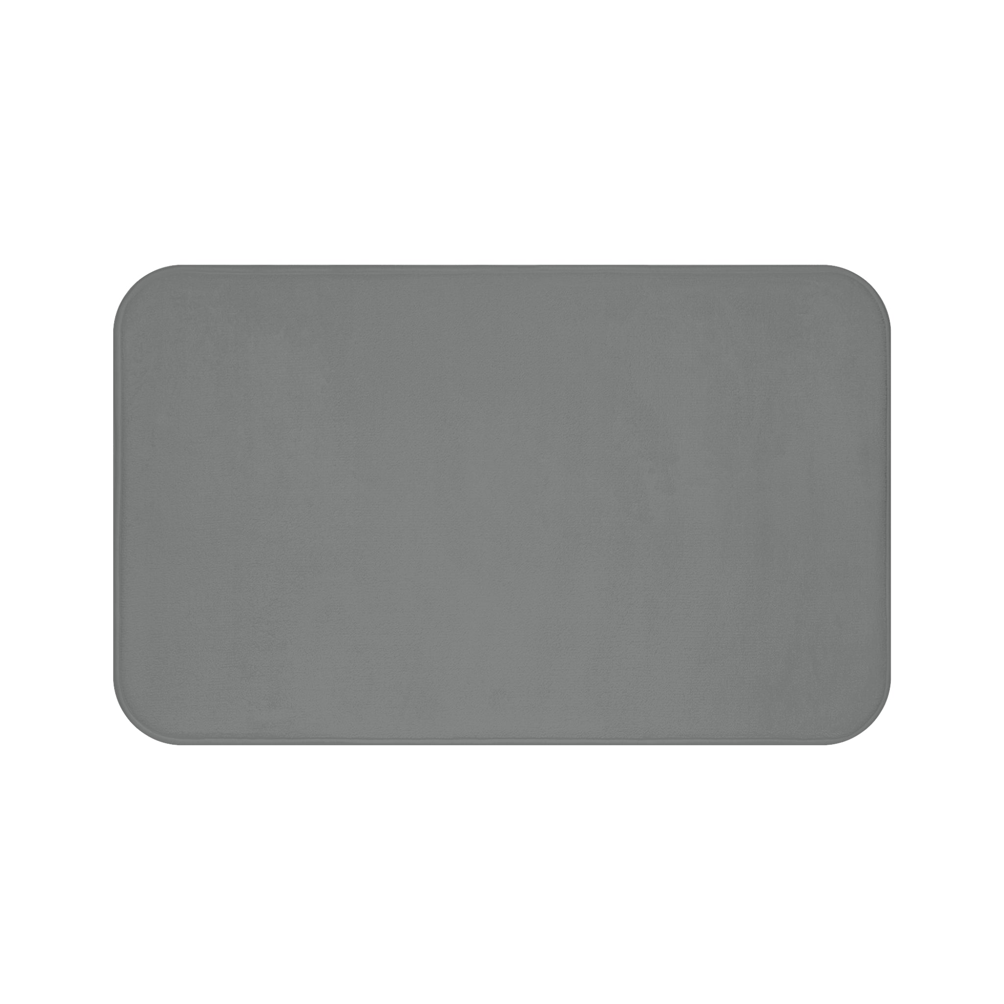 Grey Memory Foam Bath Mat — Soft Absorbent Bathroom Rug, 2 sizes
