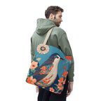Colorful Bird Tote Bag with Cotton Handles For Everyday Use, 3 Sizes