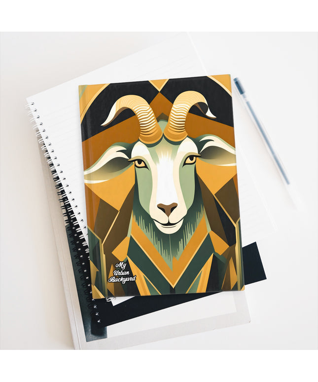 Art Deco Goat, Hardcover Notebook Journal - Write in Style