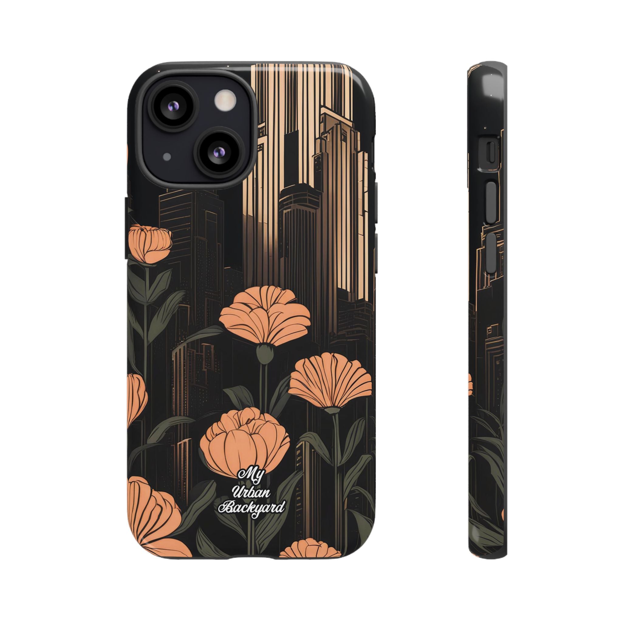Urban Evening with Flowers, Cell Phone Case