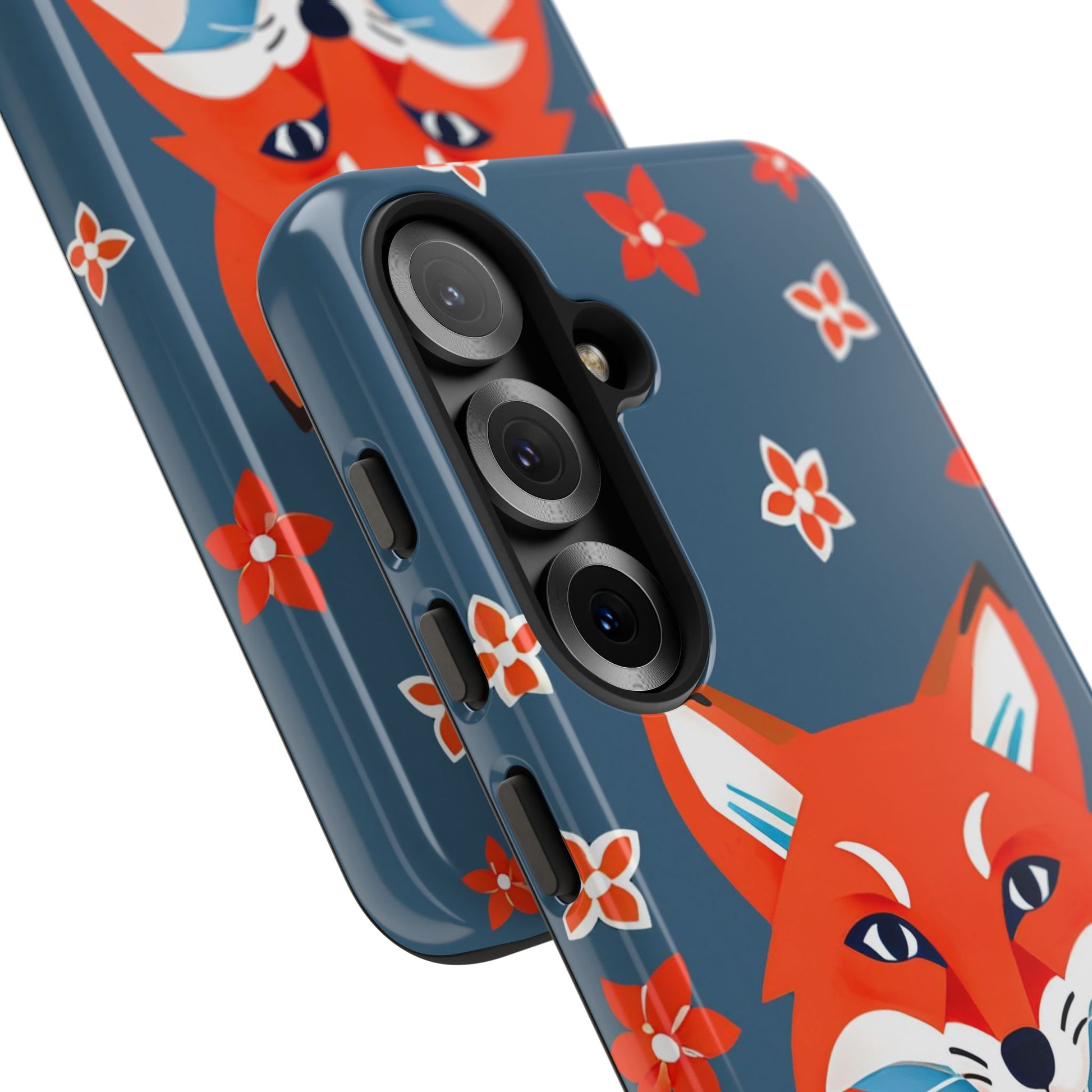 Fox with Flowers, Cell Phone Case - Apple, Samsung, Google Pixel