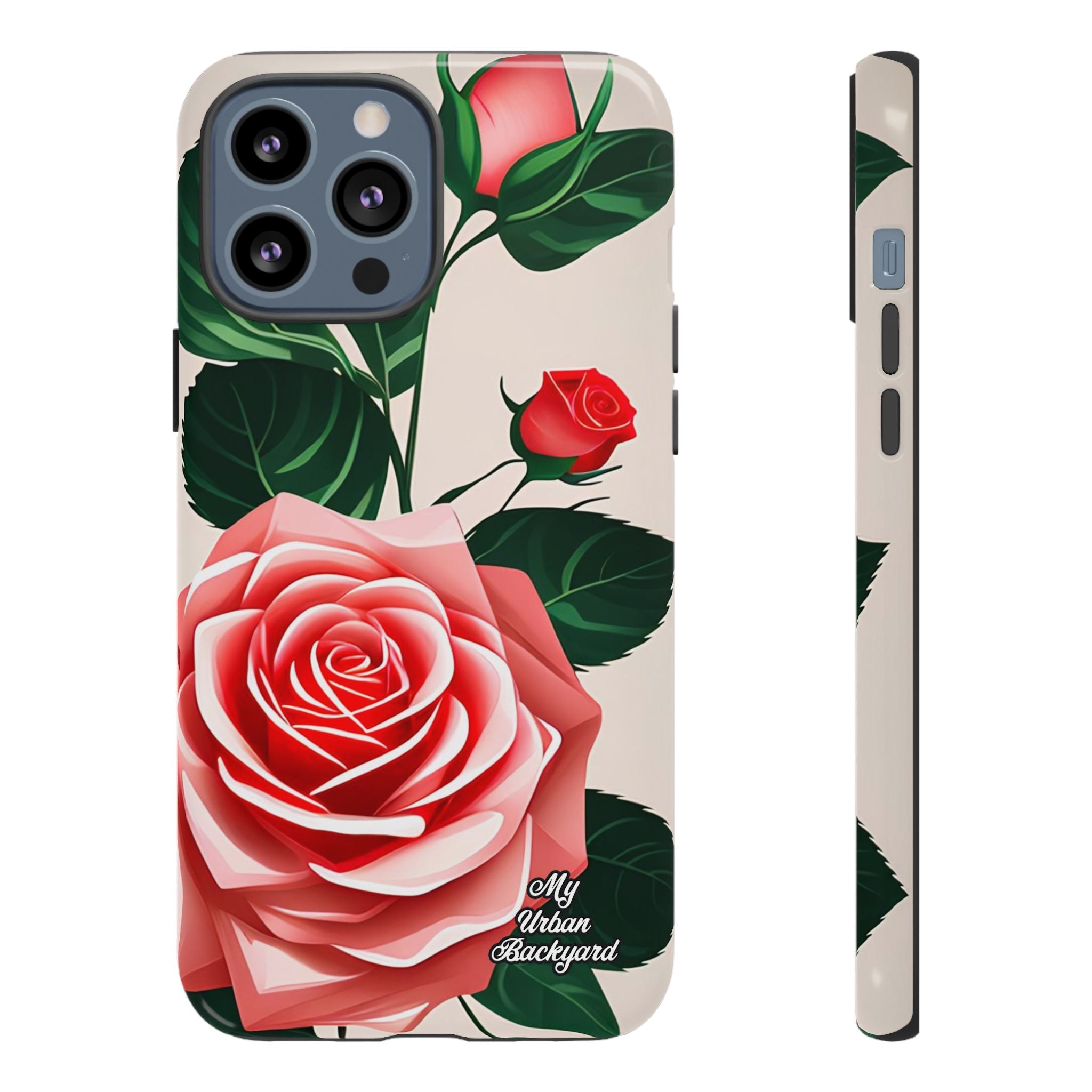 Pink Rose Flowers, Cell Phone Case - Apple, Samsung, Google Pixel