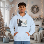 Whisker Wonderland, Cat Unisex Hoodie w Front Pocket