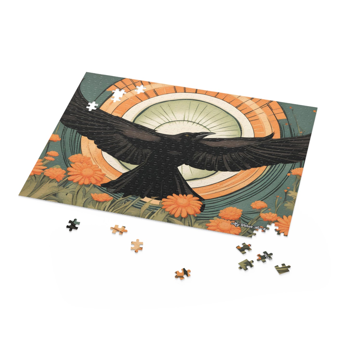 Flying Crow, Jigsaw Puzzle, (120, 252, or 500-Piece)