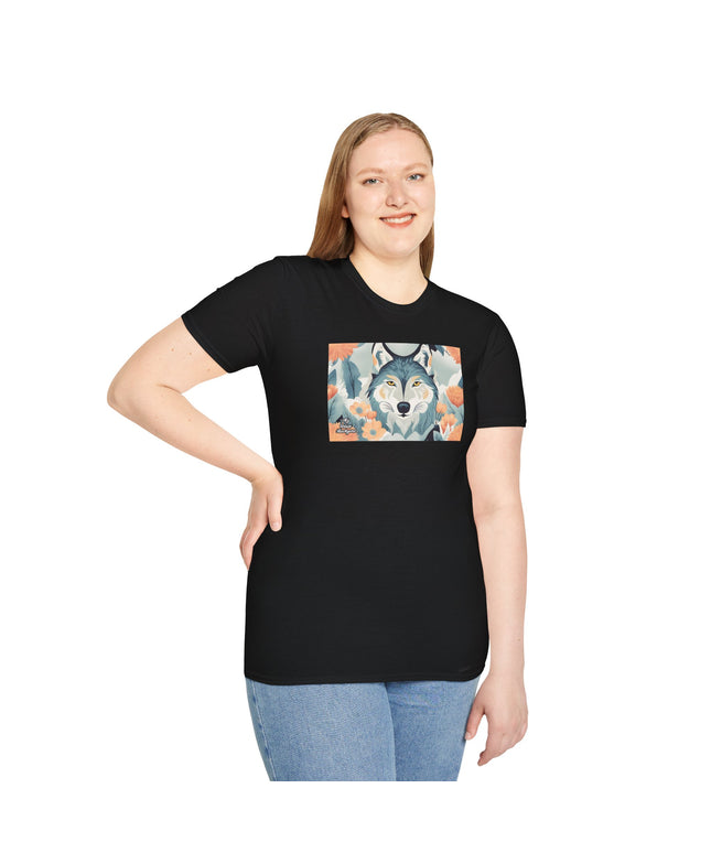 Blue Wolf, Soft 100% Cotton T-Shirt, Unisex, Short Sleeve, Classic Fit
