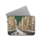 City Rabbit Soft Laptop Sleeve, Stylish Laptop Case, Cute Tech Accessory, Gift for Animal Lovers, Unique Office Supply, Modern Design, 3 Sizes